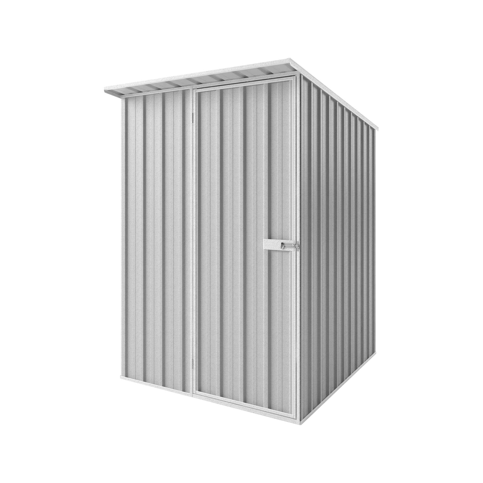 1.5m x 1.9m x 2.1m Skillion Roof Garden Shed