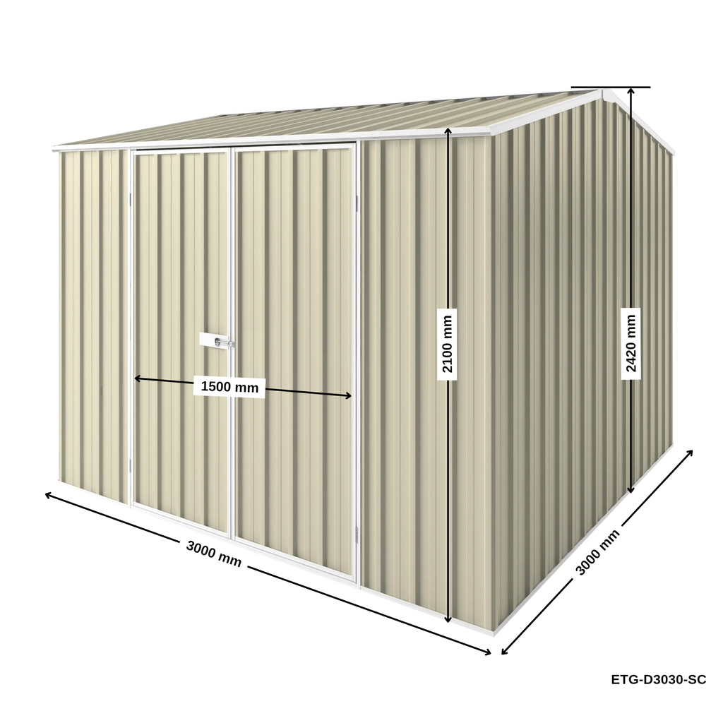 3m x 3m Gable Roof Garden Shed