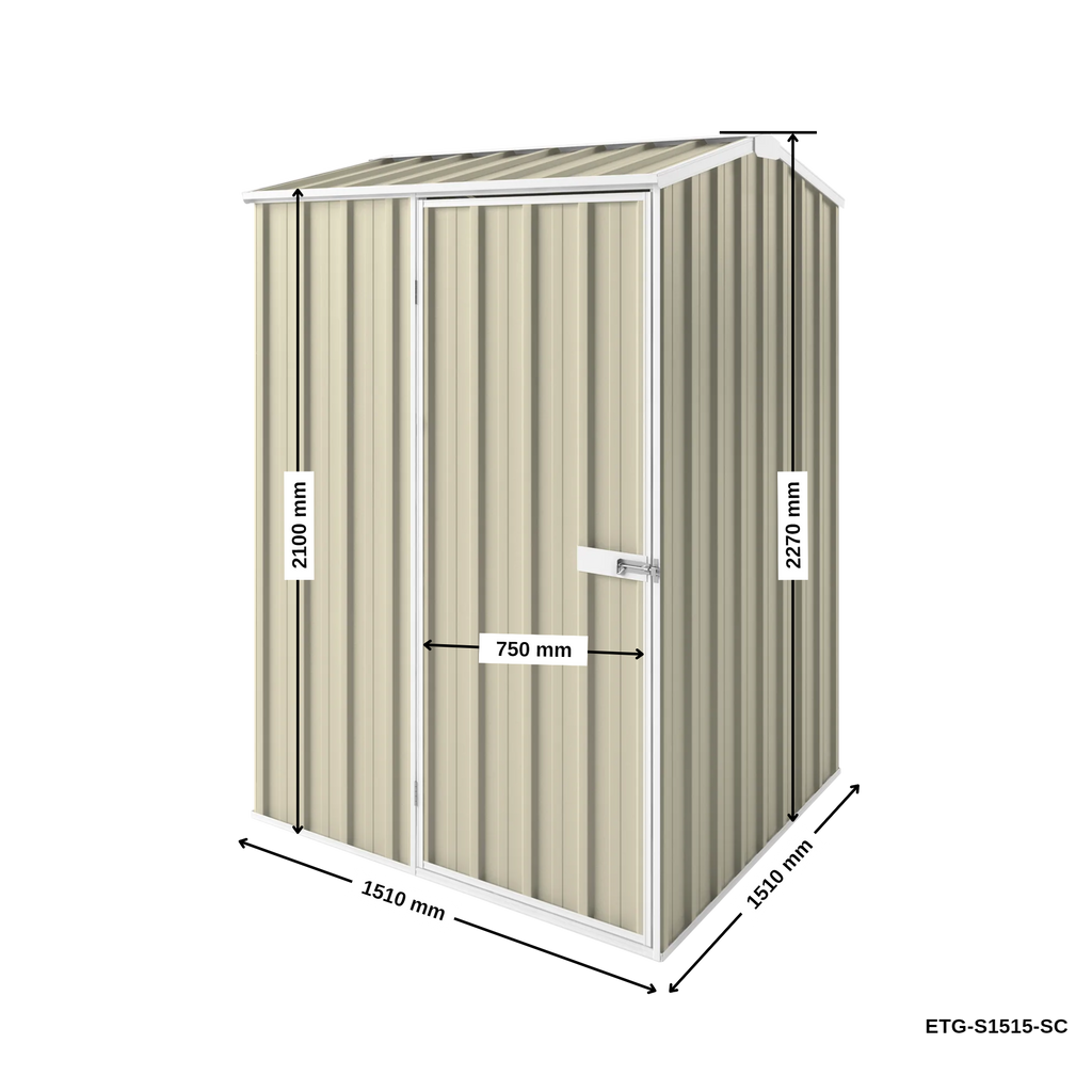 1.5m x 1.5m Gable Roof Garden Shed