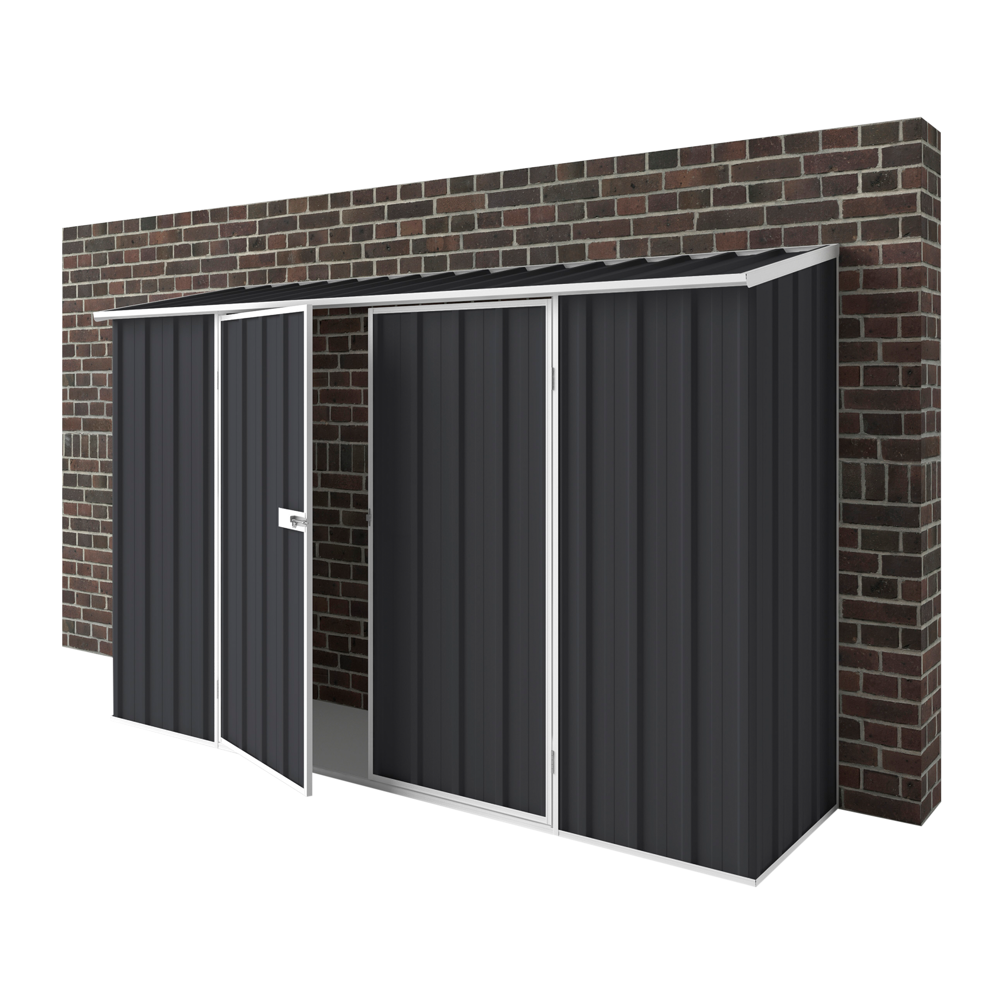 3m x 0.78m Off The Wall Garden Shed