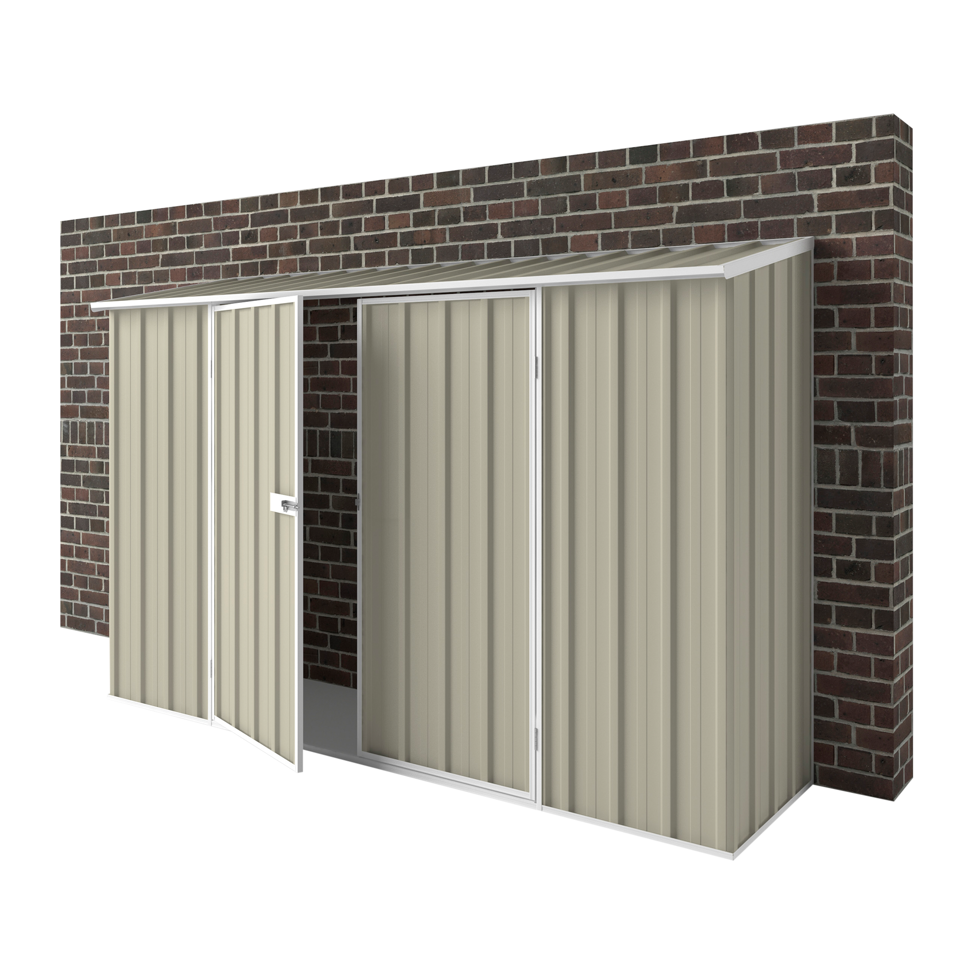 3m x 0.78m Off The Wall Garden Shed