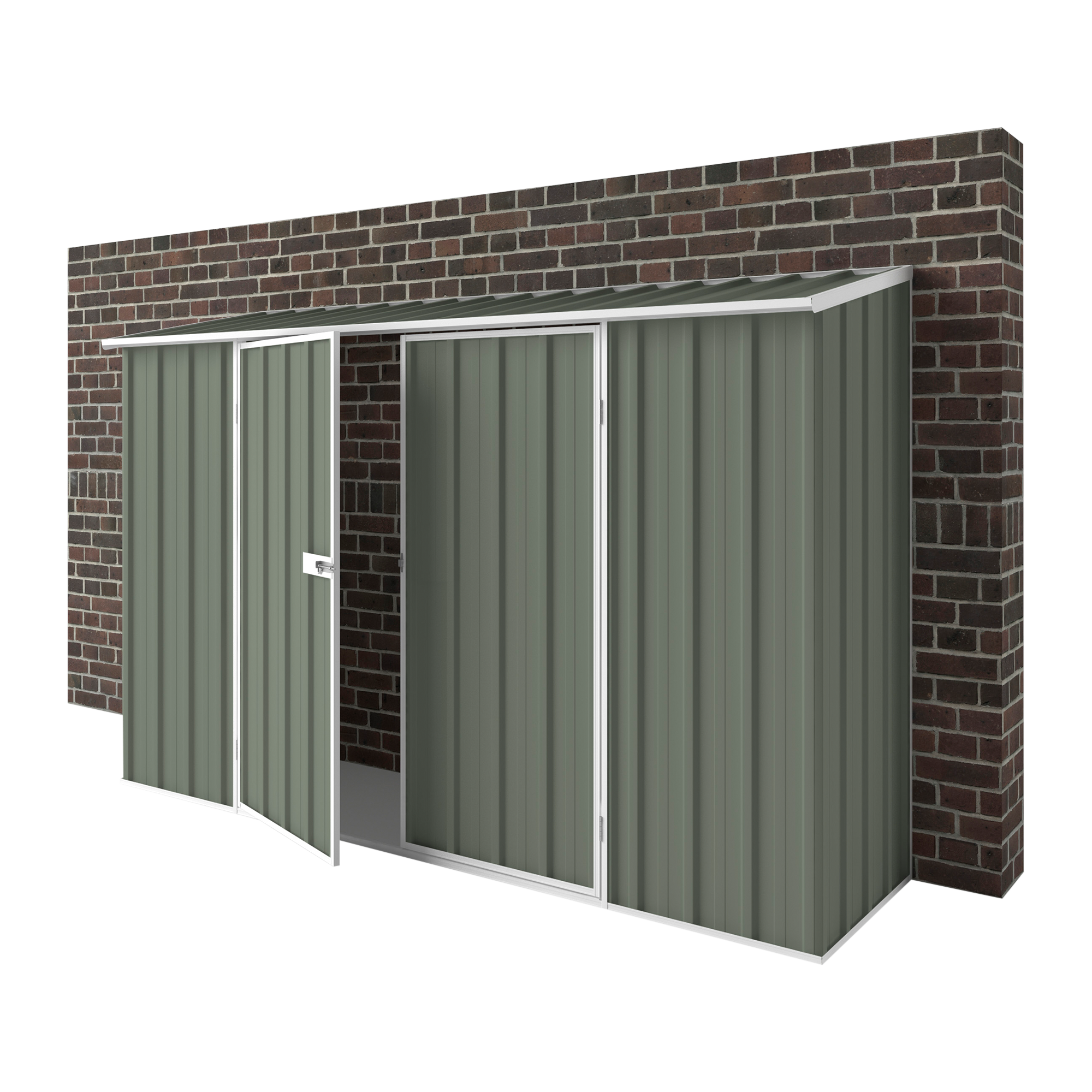 3m x 0.78m Off The Wall Garden Shed