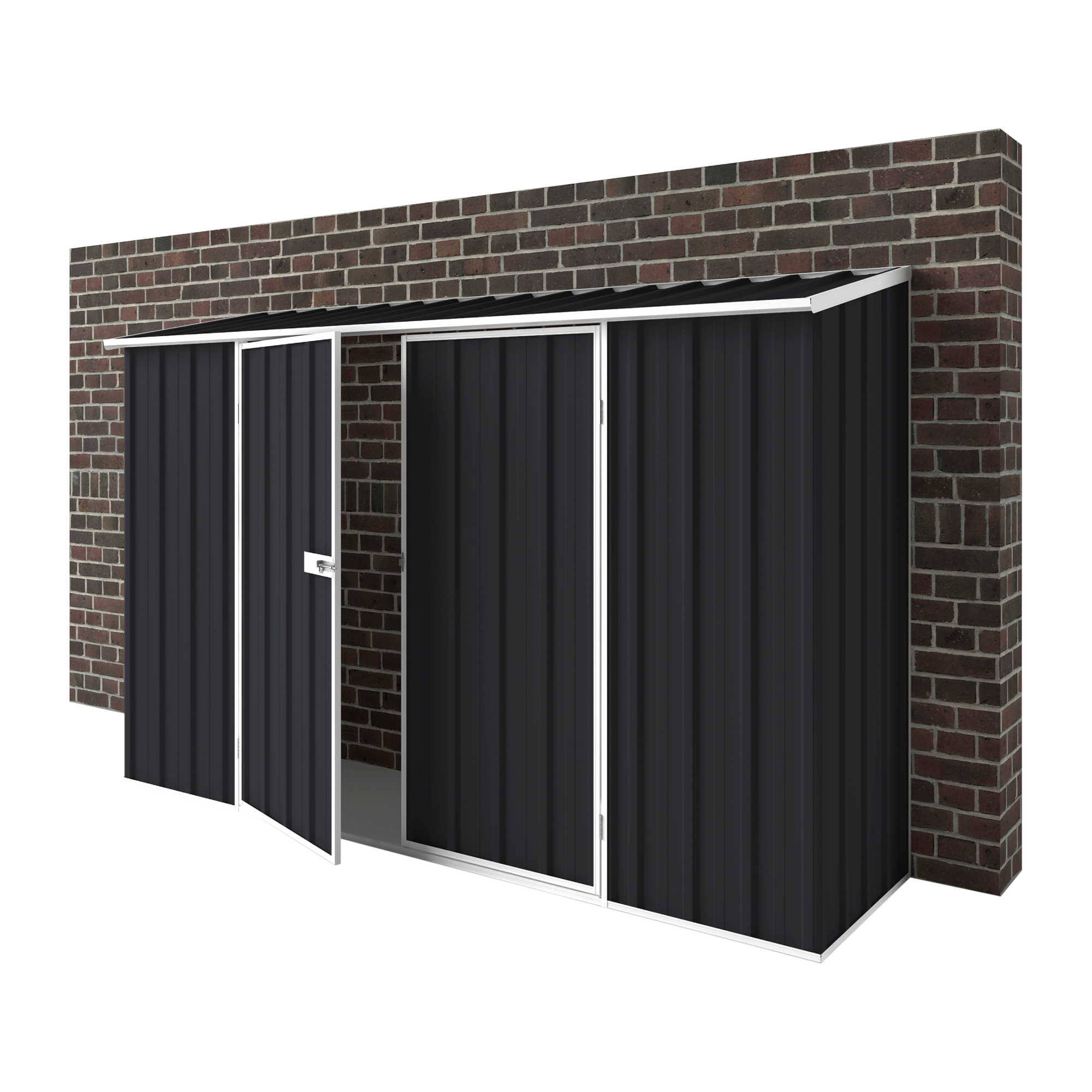 3m x 0.78m Off The Wall Garden Shed