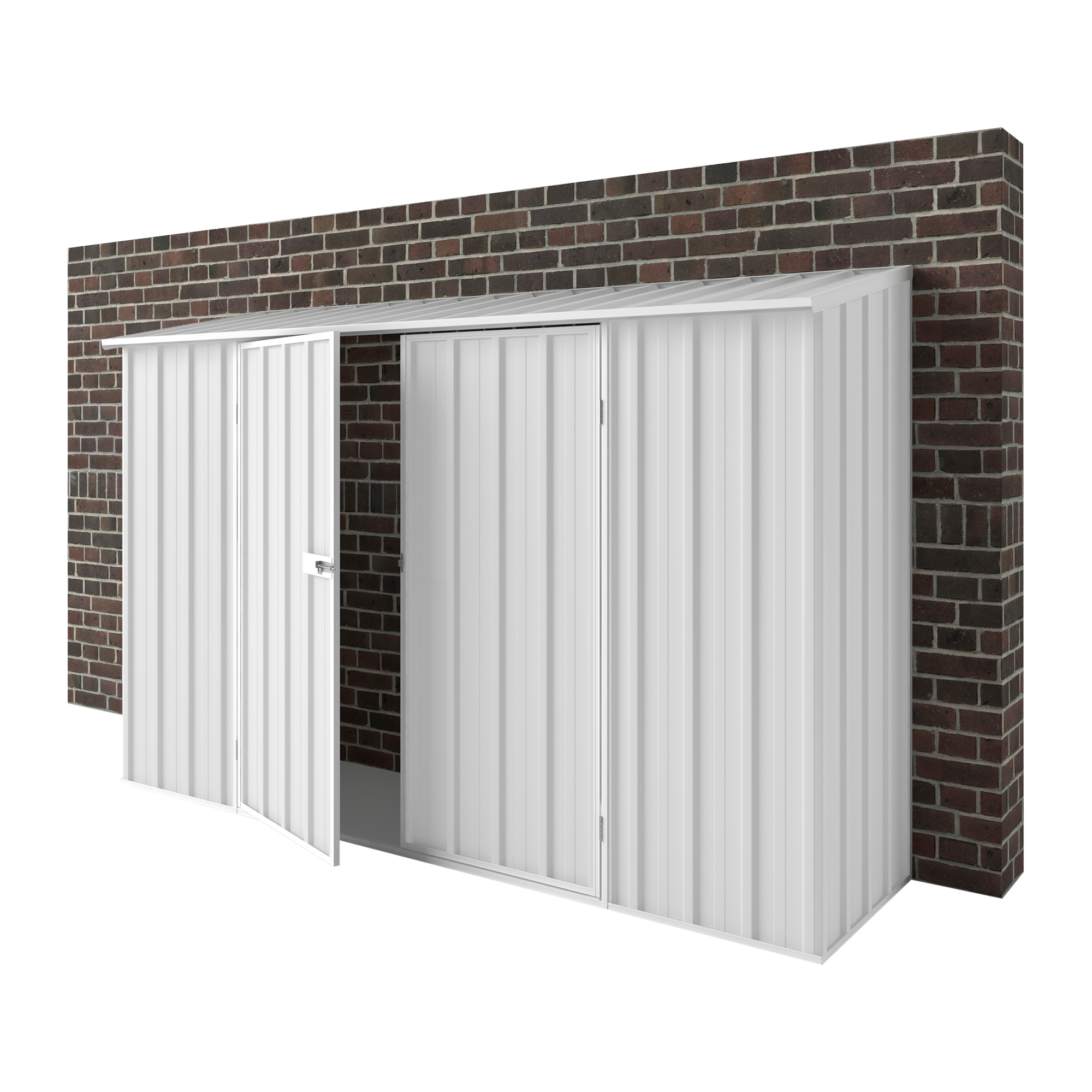 3m x 0.78m Off The Wall Garden Shed