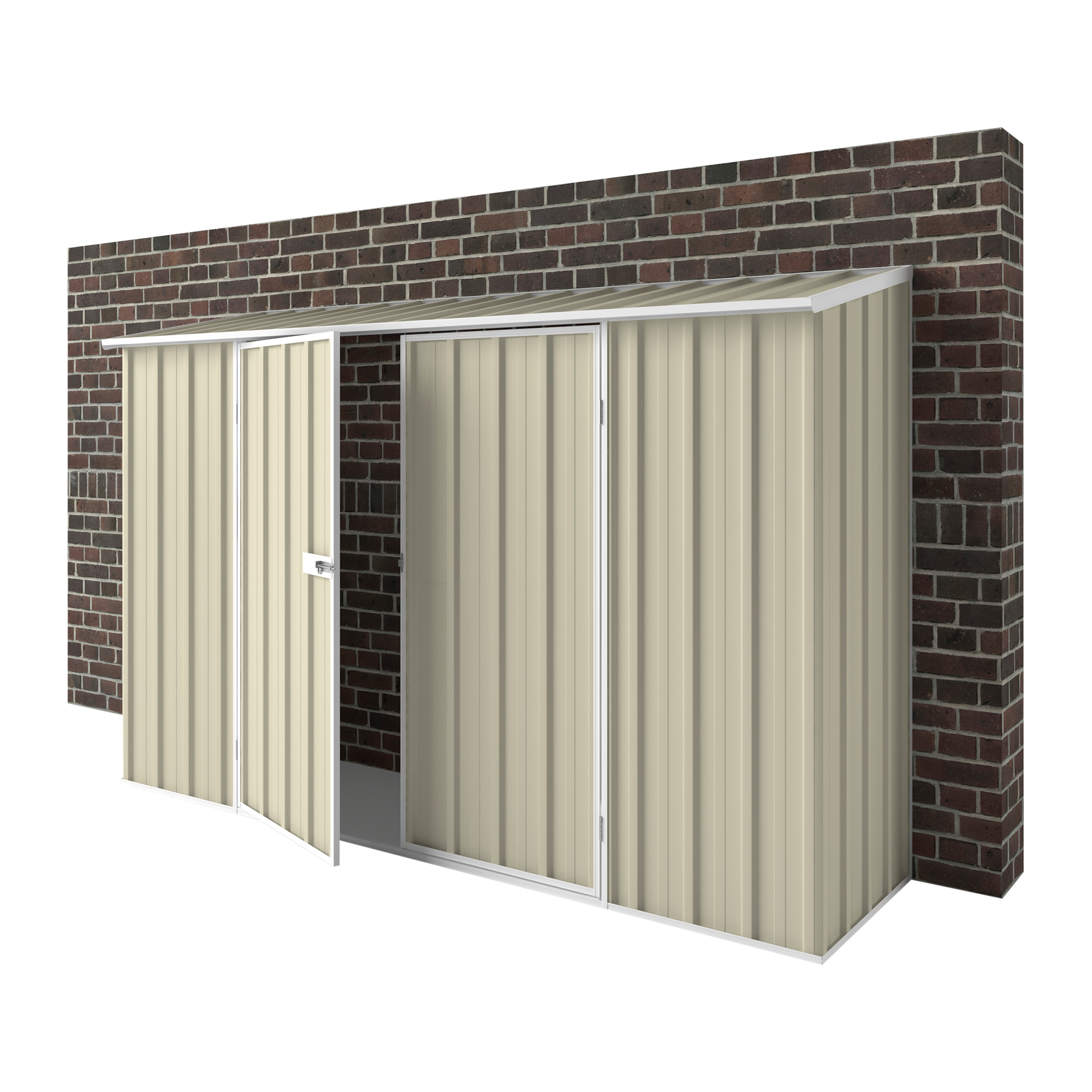 3m x 0.78m Off The Wall Garden Shed