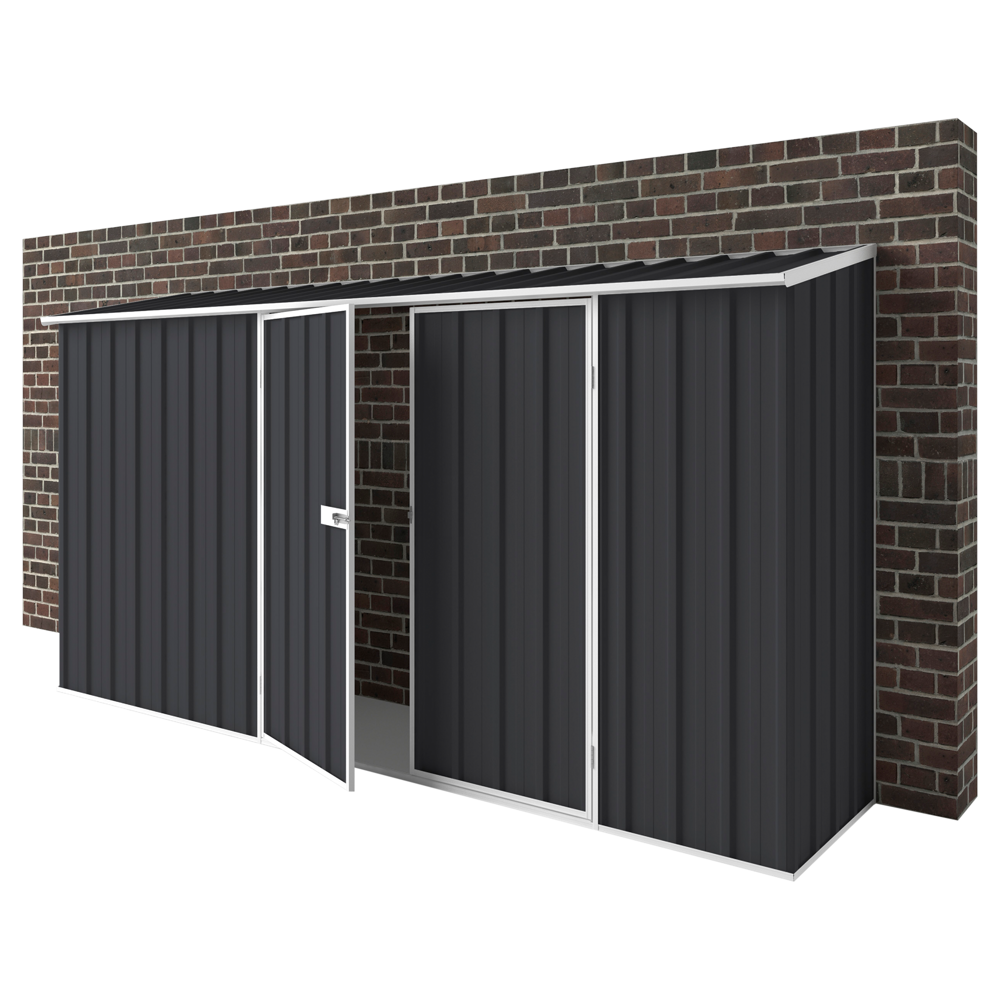 3.75m x 0.78m Off The Wall Garden Shed