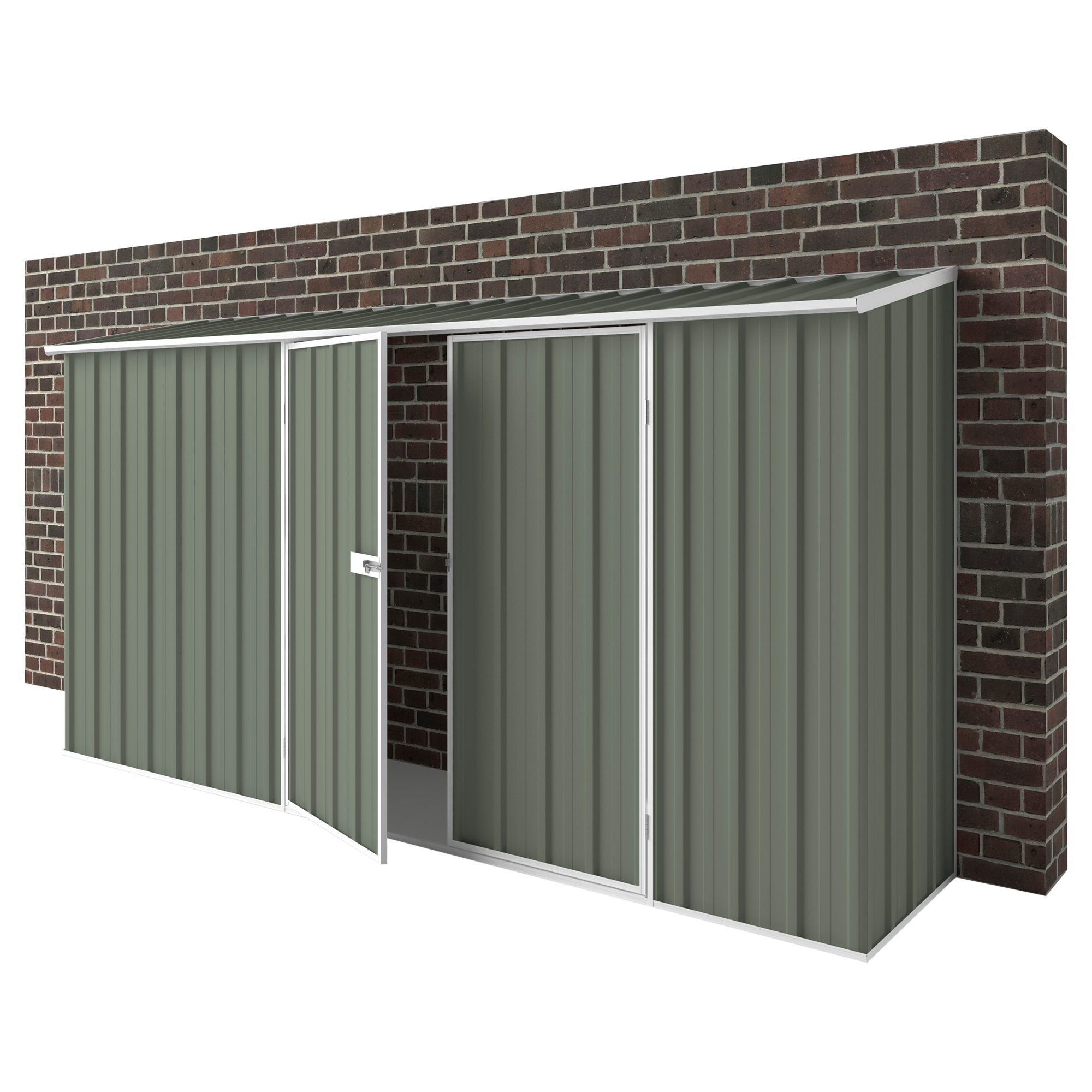 3.75m x 0.78m Off The Wall Garden Shed