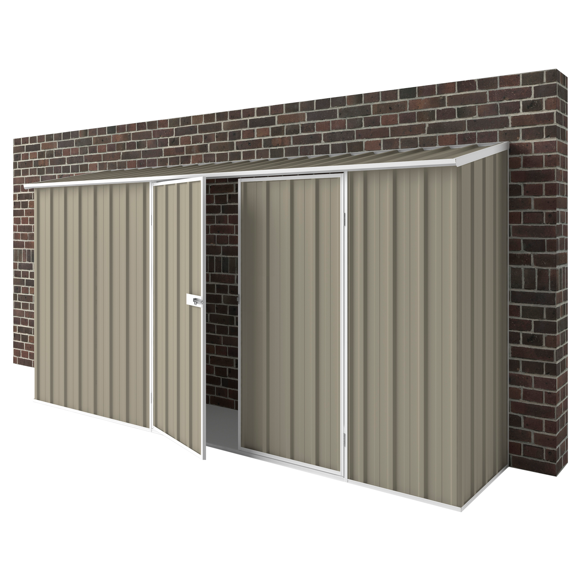 3.75m x 0.78m Off The Wall Garden Shed