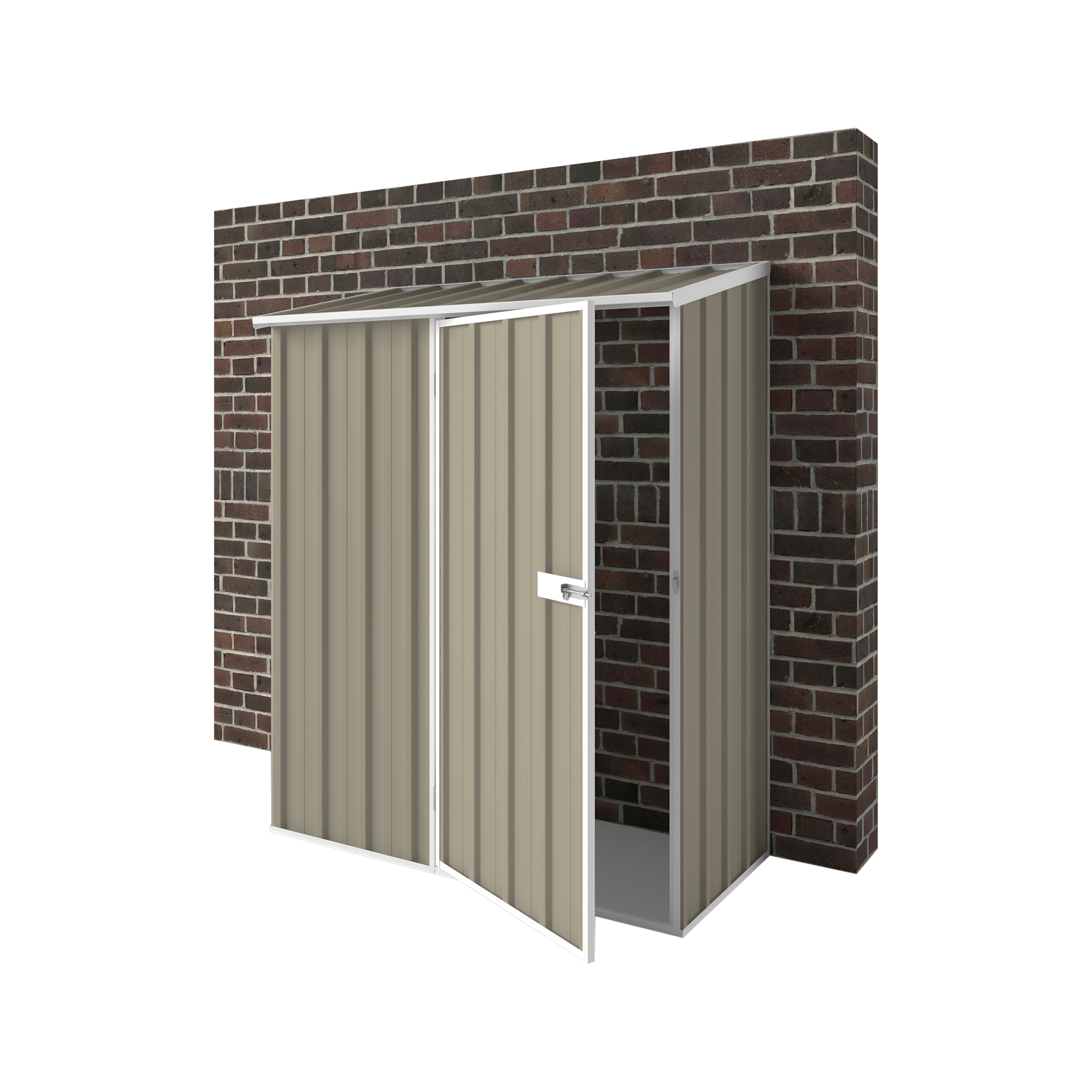 1.5m x 0.78m Off The Wall Garden Shed