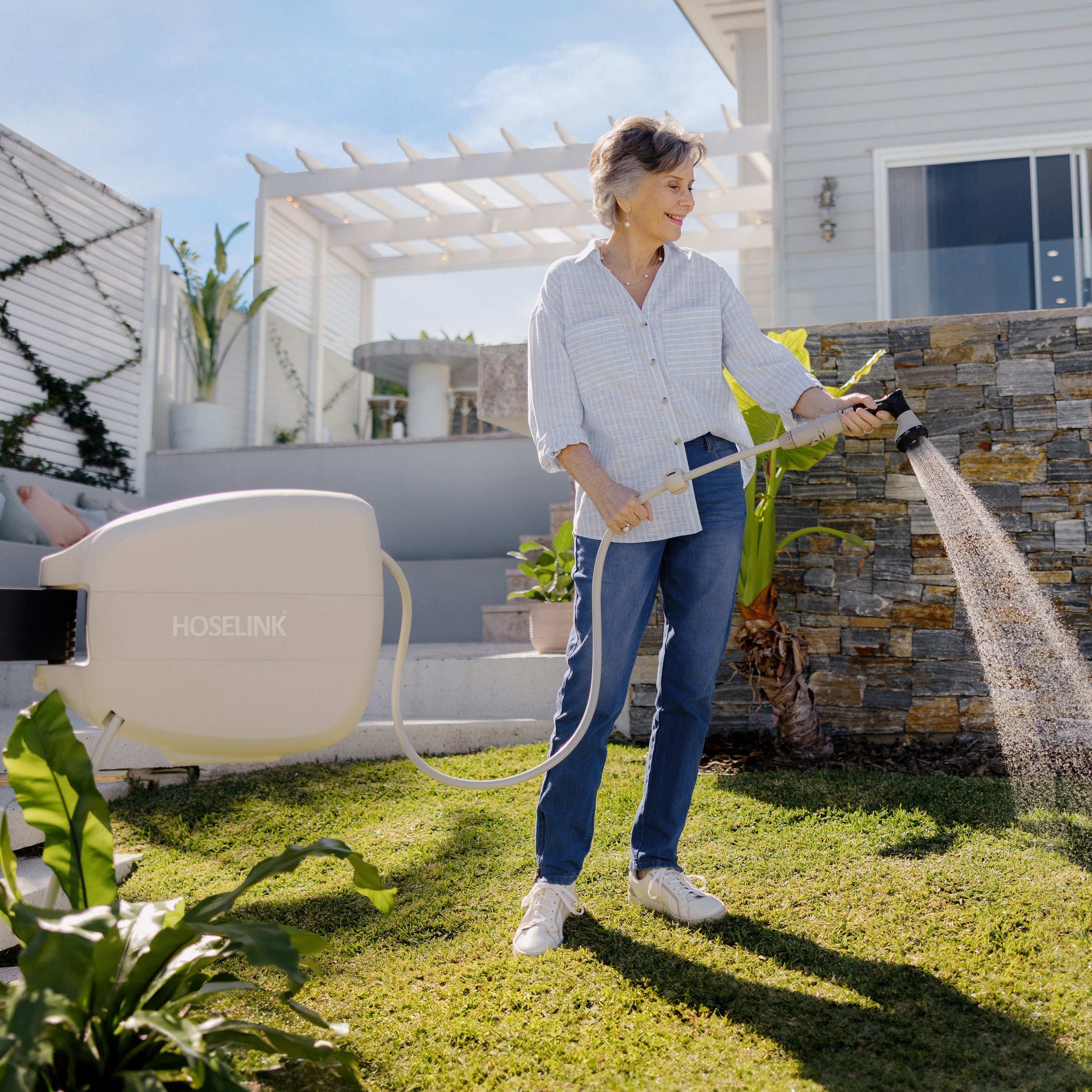 Evolve™ Retractable Hose Reel | Beige