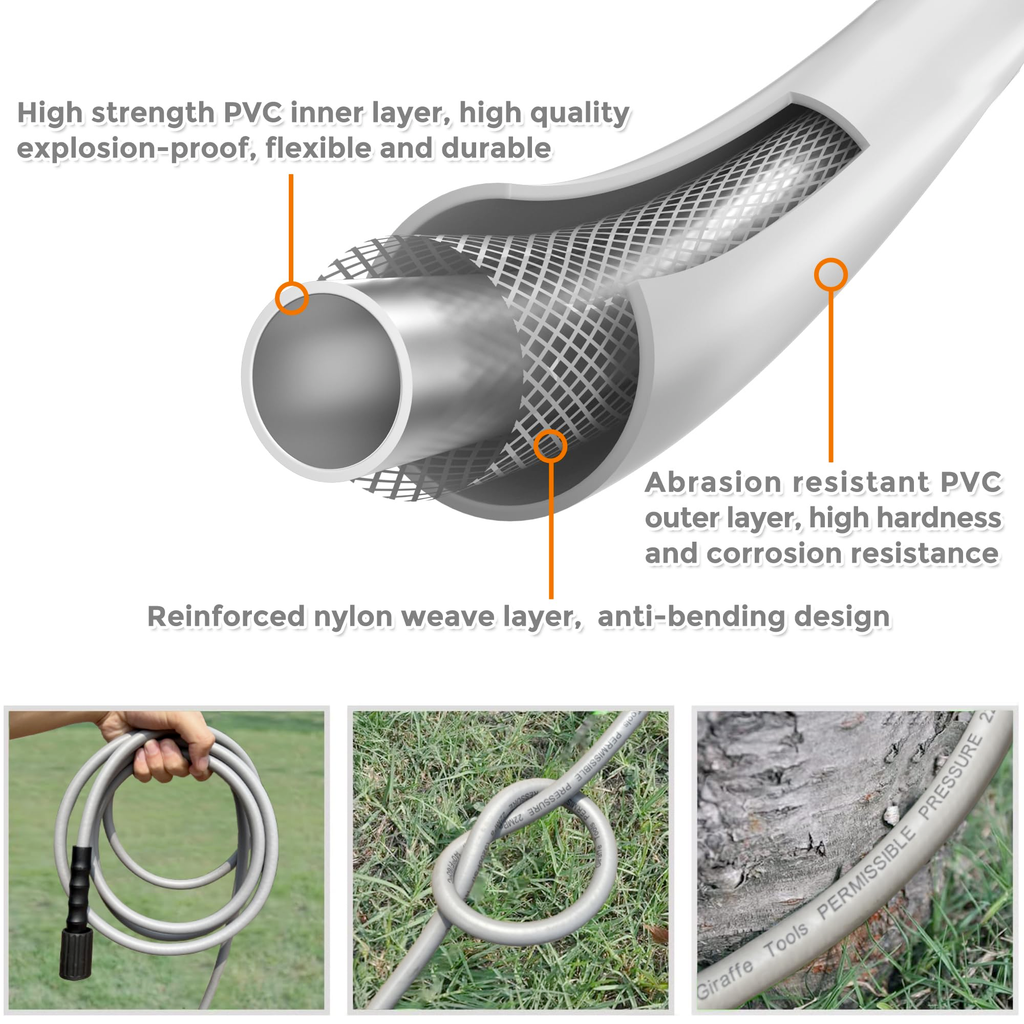 Pressure Washer Ultra-Soft Hose for Replacement - 30M