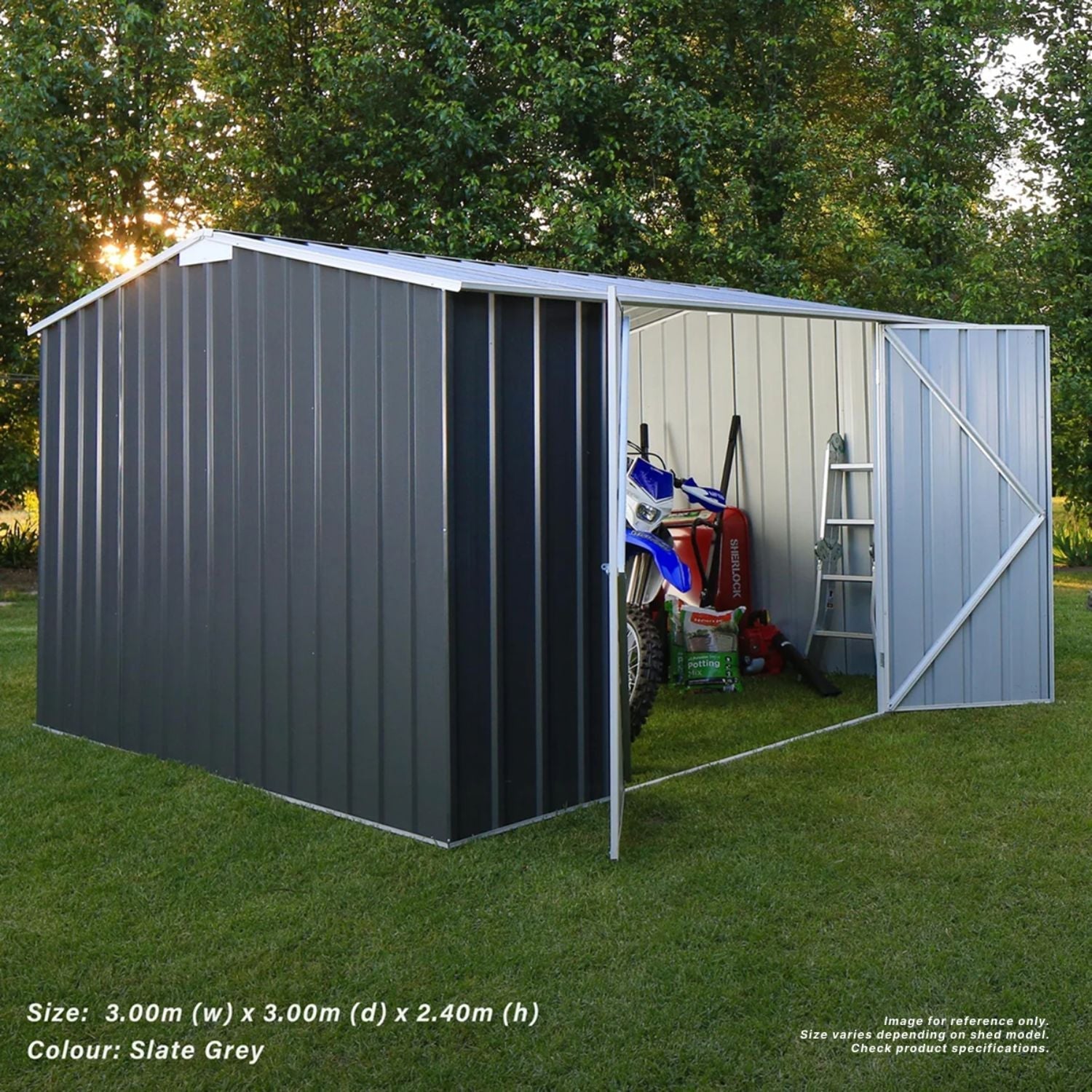 3m x 3m Gable Roof Garden Shed