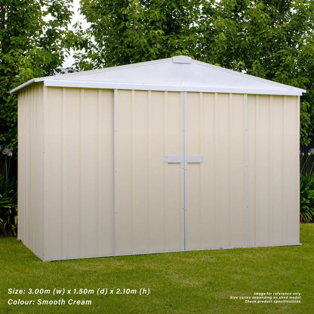 3m x 1.5m Gable Slider Garden Shed