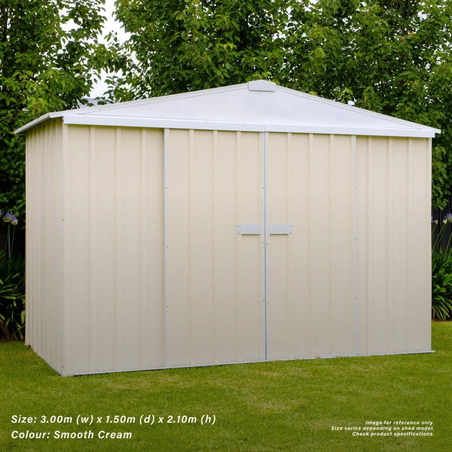 3m x 1.5m Gable Slider Garden Shed