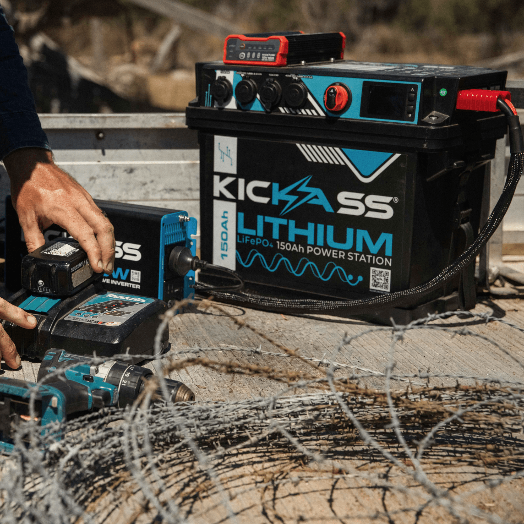 KickAss 150Ah Lithium Power Station with 40A DCDC Charger