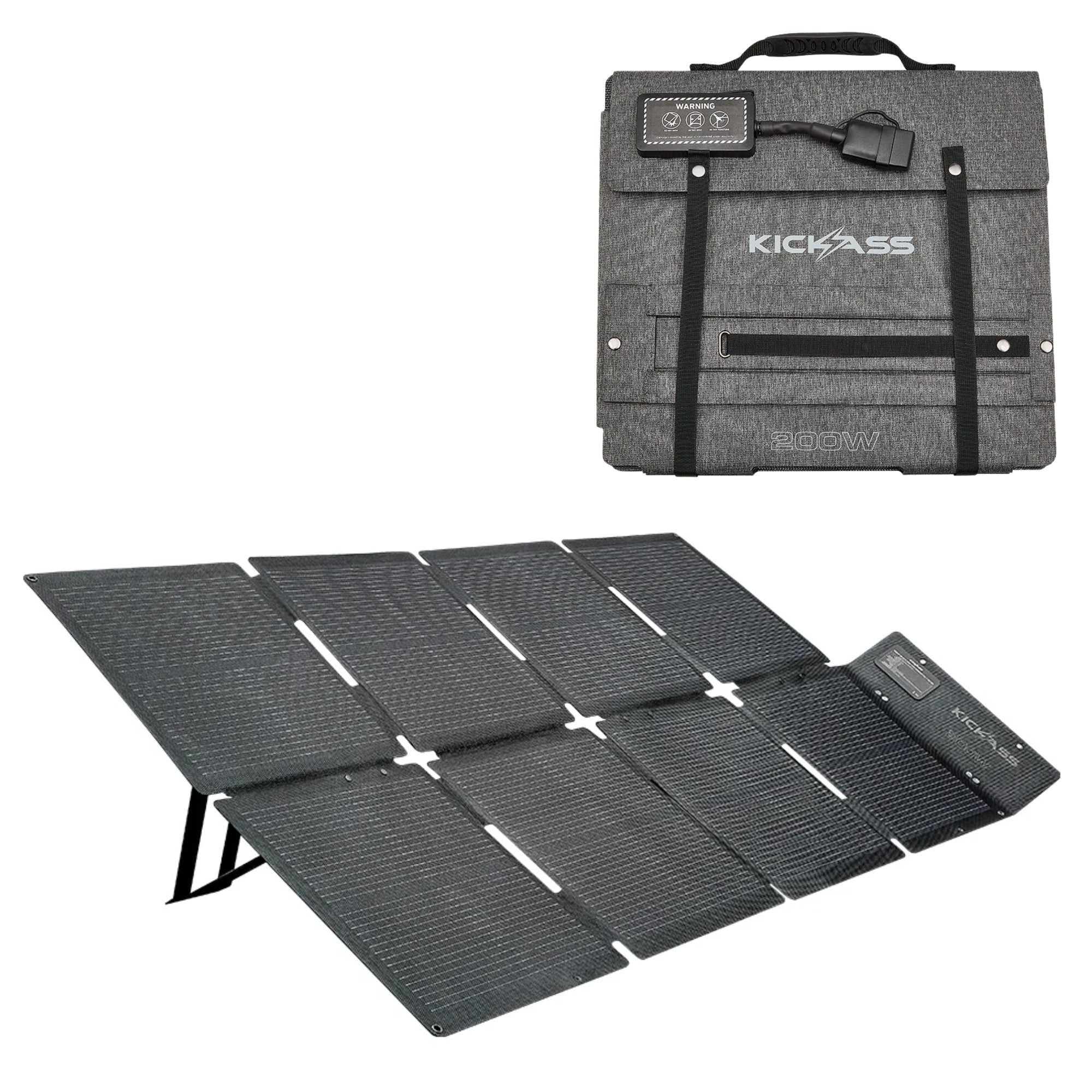 KickAss KickCharge 1200 MKII + 200W Solar Generator Kit