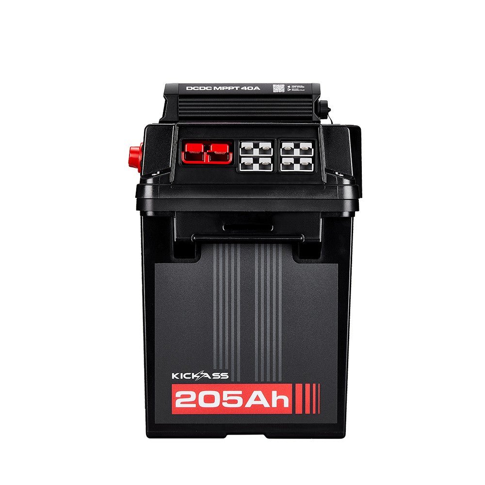 KickAss Smart 205Ah Lithium Battery Box Power Station with 40A DCDC Charger + Integrated Bluetooth
