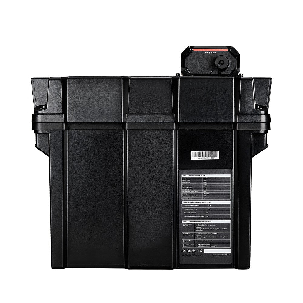 KickAss Smart 205Ah Lithium Battery Box Power Station with 40A DCDC Charger + Integrated Bluetooth