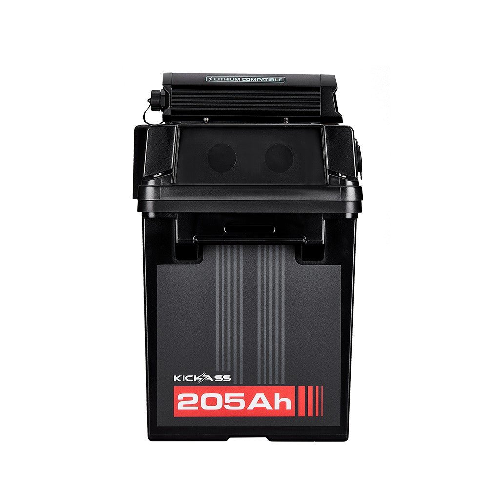 KickAss Smart 205Ah Lithium Battery Box Power Station with 40A DCDC Charger + Integrated Bluetooth
